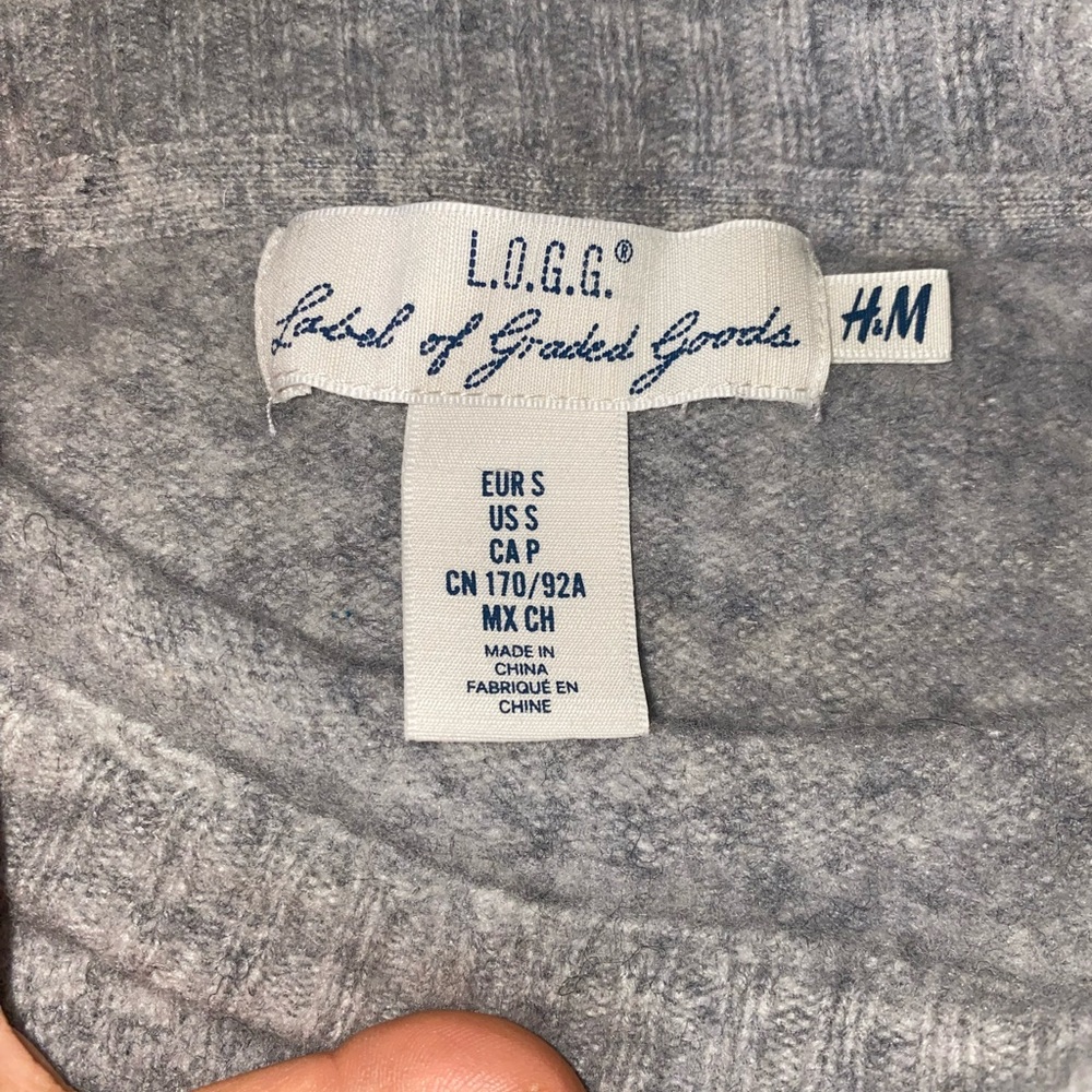 H&M Gray Knit Sweater